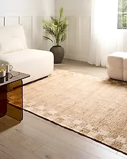 Teppich BEED Hellbeige 160 x 230 cm Jute_1173735