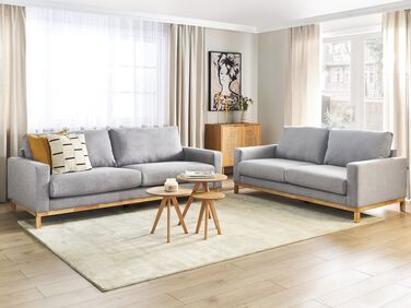 Fabric Living Room Set Grey SIGGARD