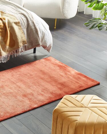 Viscose Area Rug 80 x 150 cm Orange GESI II