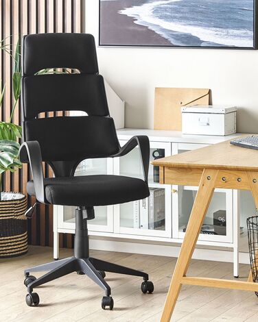 Swivel Office Chair Black GRANDIOSE