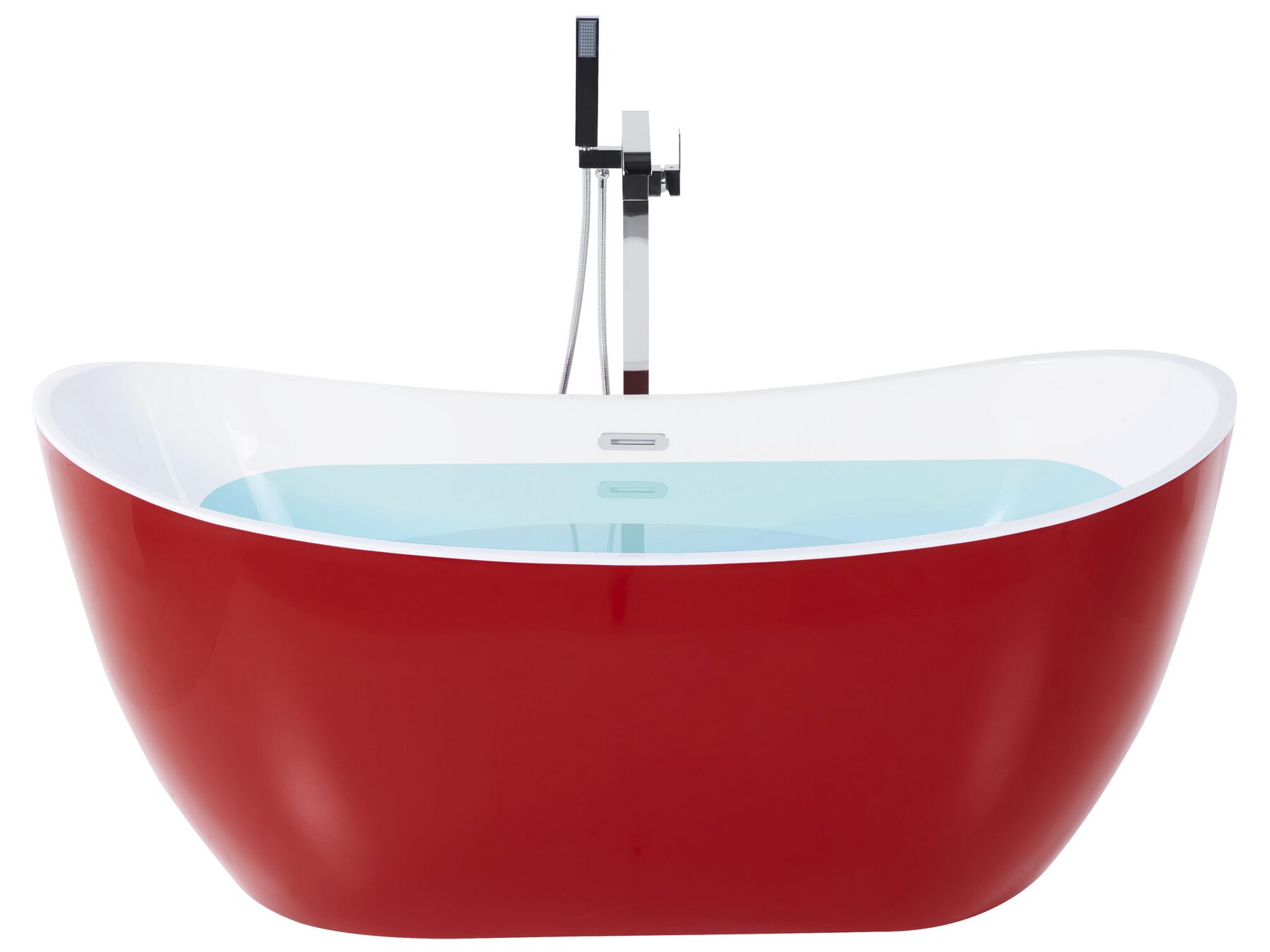 Badewanne freistehend rot oval 160 x 76 cm ANTIGUA_828415