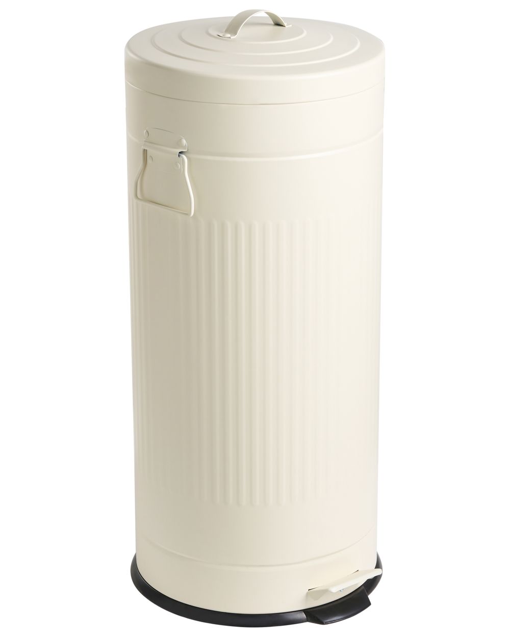 Pedálos szemetes kuka 30 L ECOAURA Fém Bézs