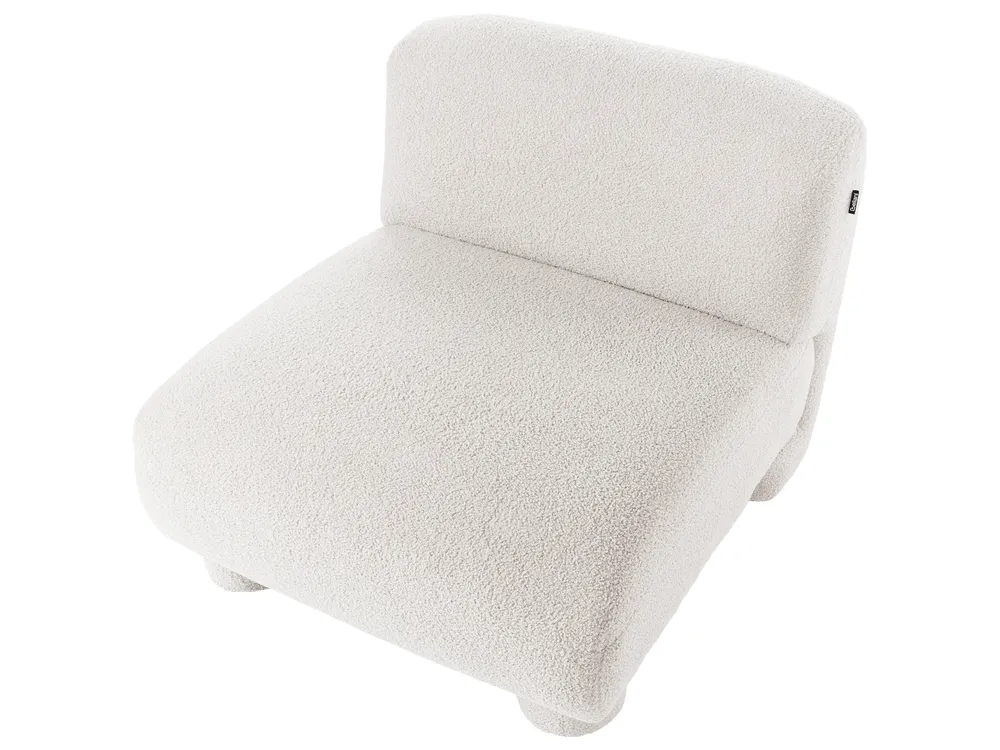Modular Living Room Set 4 Seater MJALBI with Ottoman Boucle Off-White_1075192