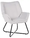 Armchair GRESSELA Velvet Light Grey