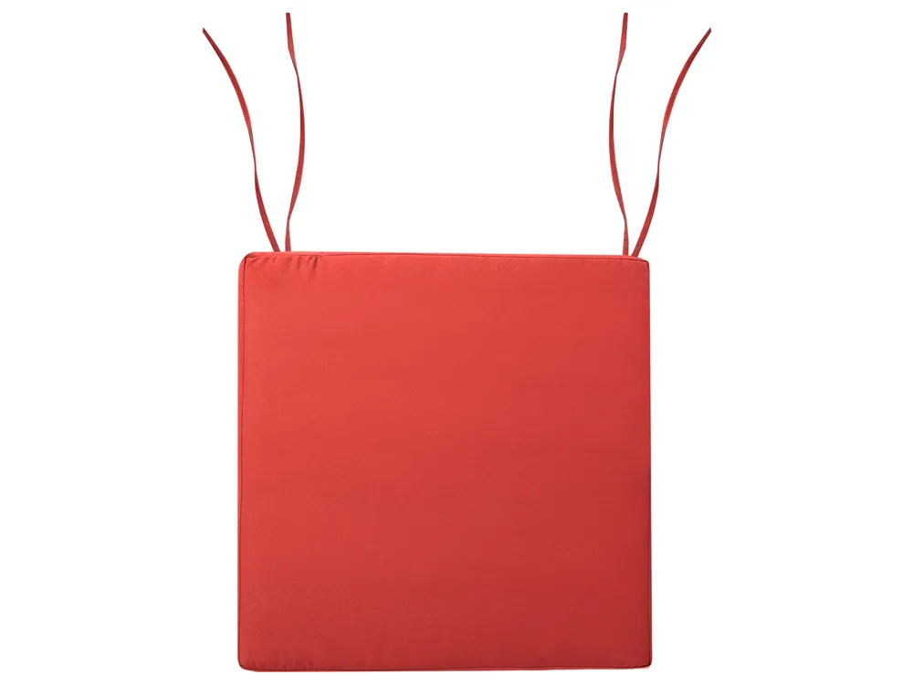 SRHWBF Papasan - Cojín Redondo Para Silla, Impermeable, Grueso, Para Jardín, Exterior, Terraza Interior (sin Silla) (rojo 50cm/19.6 Pulgadas