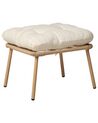 Rattan Garden Chair with Footstool Natural MURANO_932886