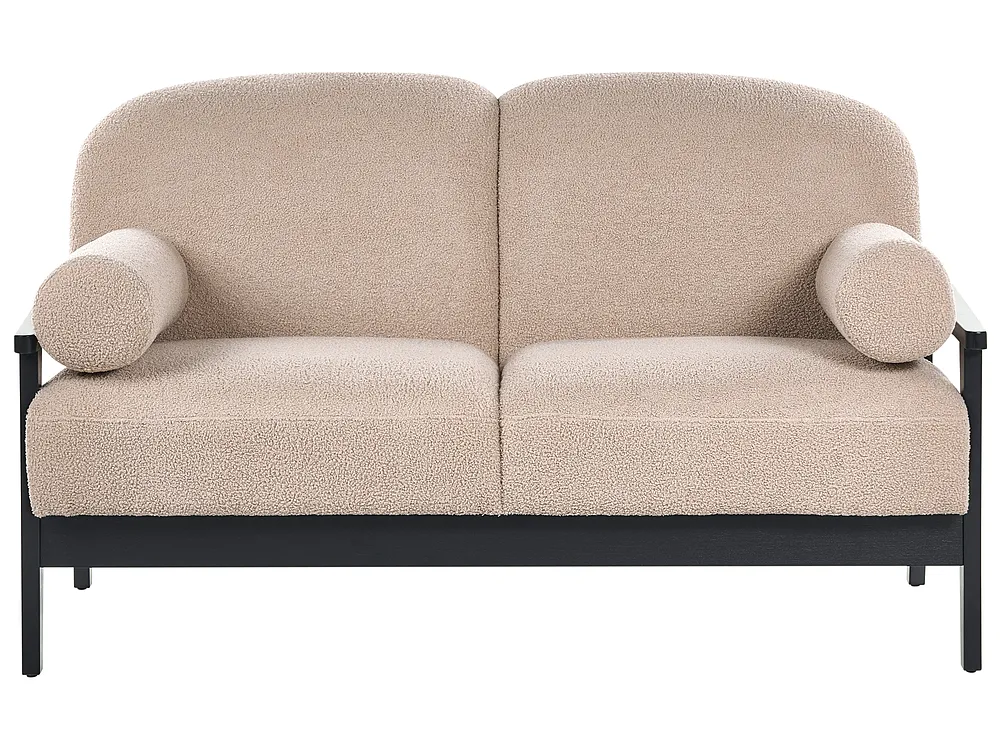 Sofa dla 2 osób PILARNE Boucle Beżowy_1159292