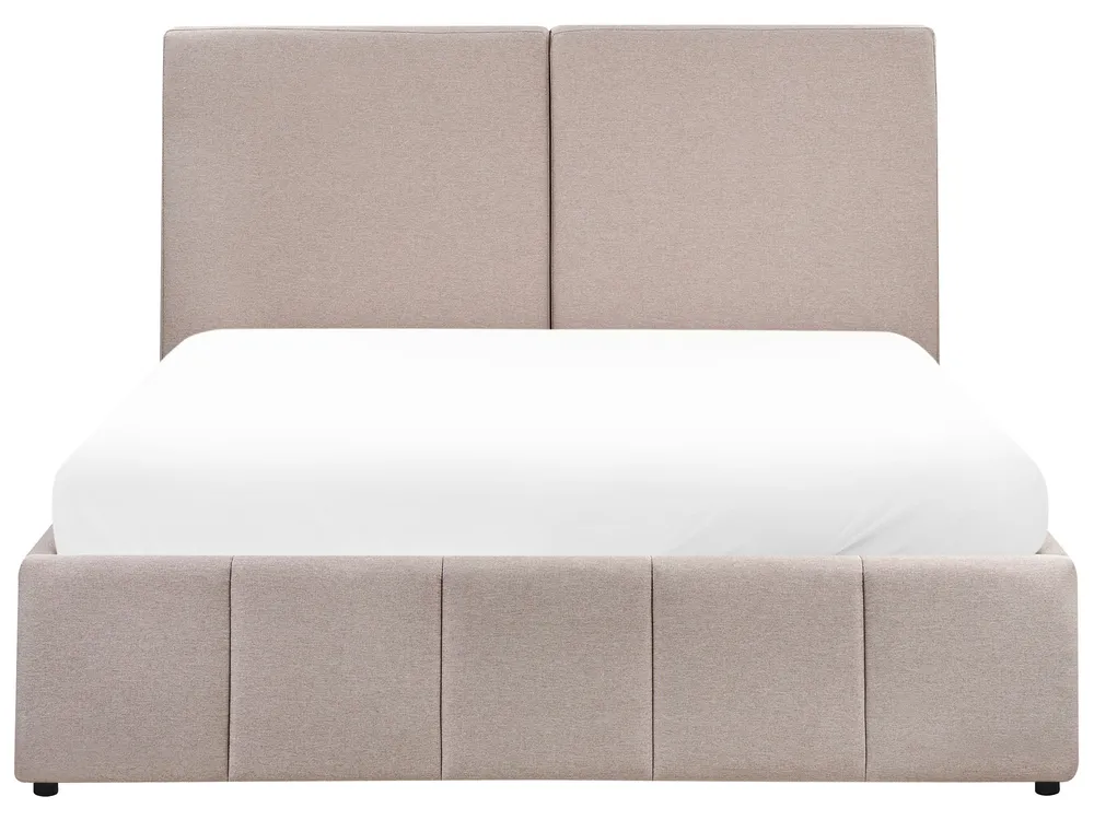 Ottoman Bed CASTELNAVET Fabric Taupe 160 x 200 cm (EU King Size)_972907