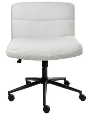 Desk Chair CATLIN Boucle White_1009925