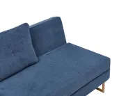 Sofa Bed 2 Seater JERSLEV Fabric Blue_1012012