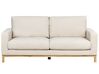 2-istuttava sohva vakosametti vaalea beige SIGGARD_920514