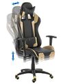 Kancelářská židle černá/zlatá KNIGHT_756263