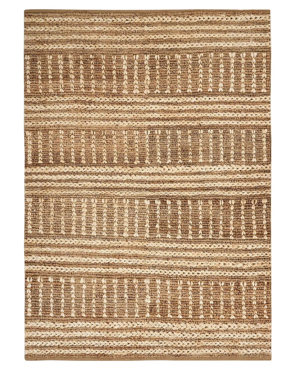 Tapis 3D Hirsutes - 160 X 230 Cm (approx. 5'3" X 7'7") - Beige - Qualité Supérieure NEUF