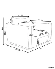 Poltrona JAMSA Bouclé Bianco sporco_927718
