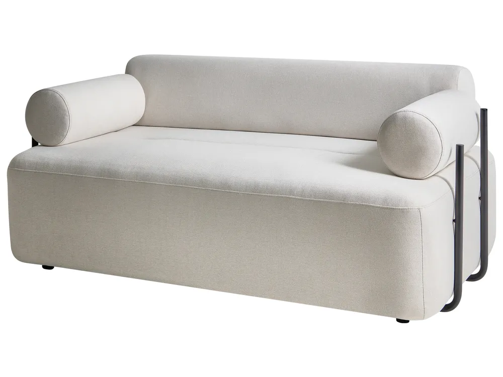 Sofa 2 Seater ELVA Fabric Off-White_1035714
