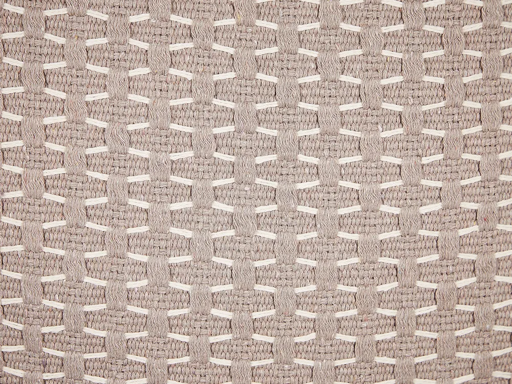 Zestaw 2 poduszek dekoracyjnych HAKONE 45 x 25 cm Beżowoszary Wzór geometryczny_856432