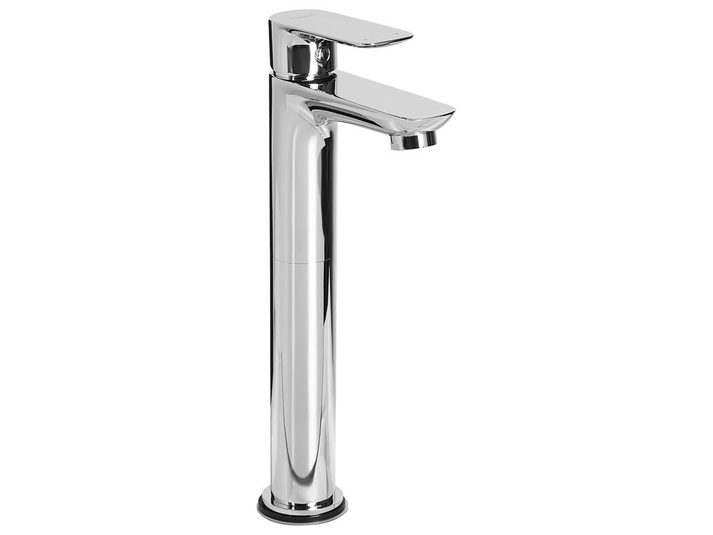 Tall Basin Mixer Tap CHIMBOTE Brass Silver