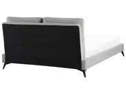Bett mit Lattenrost Samtstoff MELLE 140 x 200 cm Grau_829842
