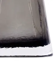 Wazon na kwiaty MITATA 20 cm Szkło Szary_838258