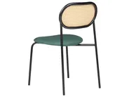 Set di 2 sedie da pranzo ADAVER Metallo Nero_888076