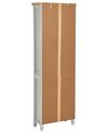 Libreria 5 ripiani legno chiaro e grigio 181 cm CLIO_825977