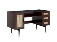 Íróasztal RAFFRA 140 cm 60 cm Sötétbarna_1191606