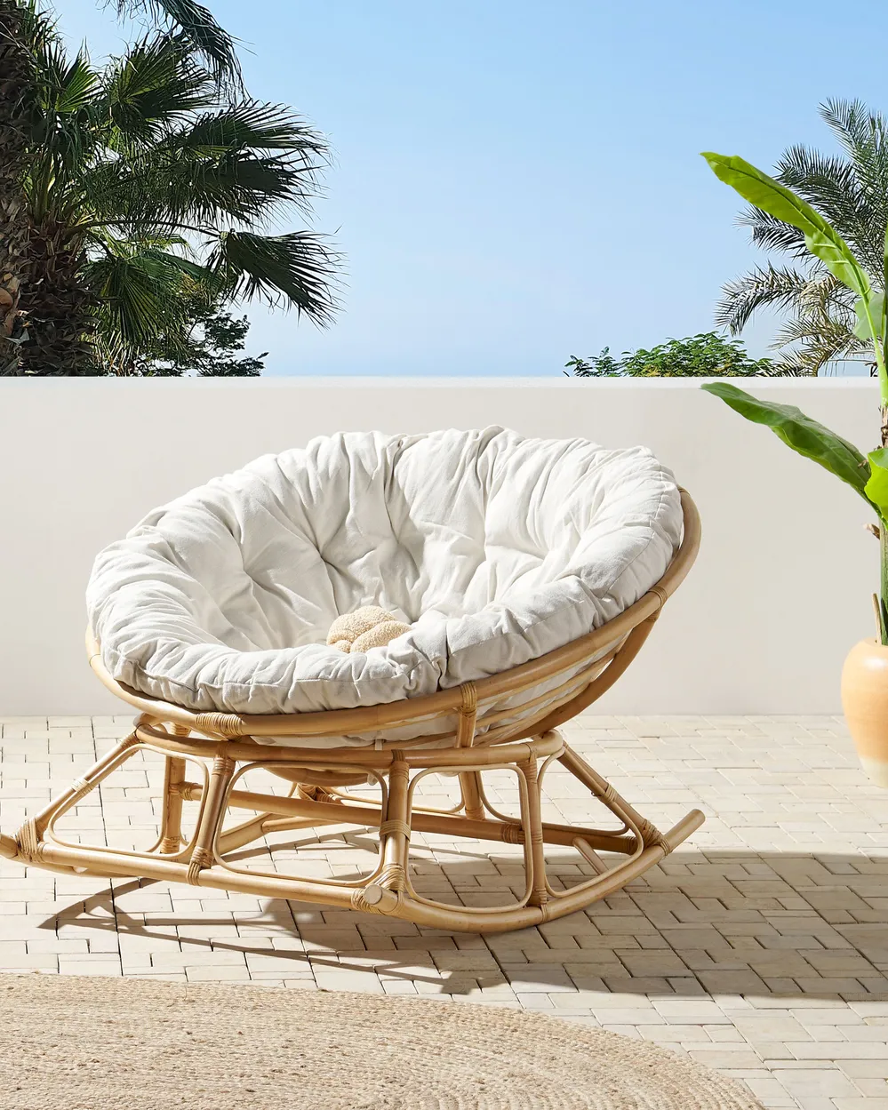 Fotel bujany ORVIETO Rattan Naturalny