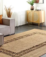 Tappeto YENIKOY Beige 200 x 300 cm Iuta_1187954