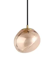 3 Light Pendant Lamp TSHUAPA Glass Multicolour_1069521