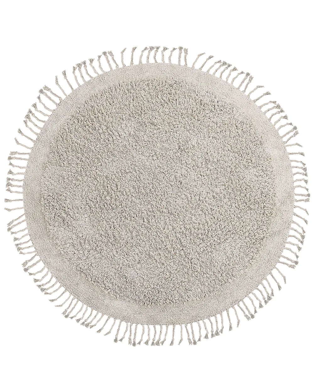 Tappeto BITLIS Beige chiaro ø 140 cm Cotone_837846