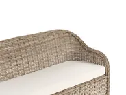 Garden Bench with Cushion SUSUA 150 cm Rattan Natural_957506