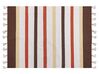 Bavlnený koberec 140 x 200 cm hnedá/béžová HISARLI_837119