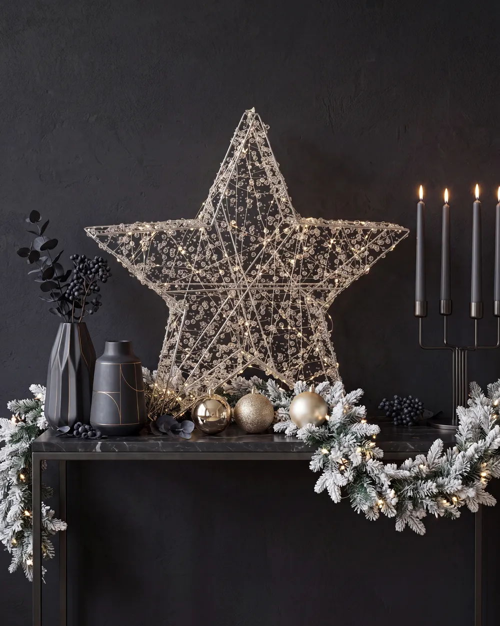 Outdoor Decoration LED MADUM 50 cm Star Silver_1145573