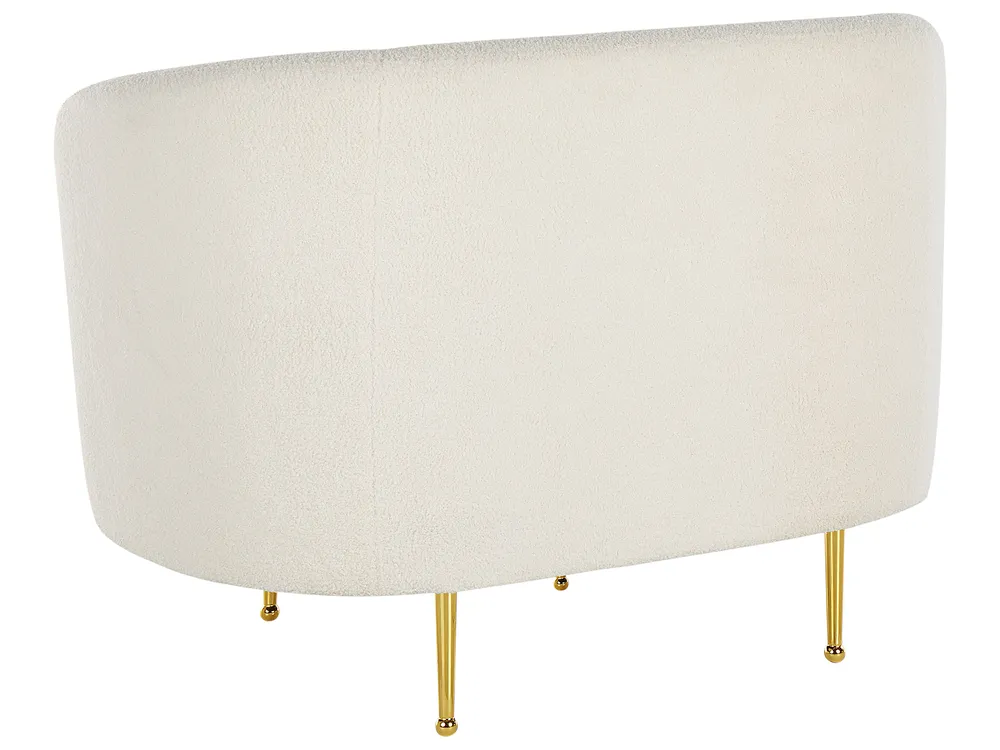 Living Room Set 6 Seater LOEN Boucle White_831529