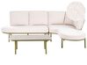 Sofa ogrodowa ze stolikiem dla 4 osób POLLINA Metal Zielony