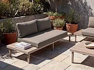 Divano da giardino 2 posti FIVIZZANO Legno d'acacia Beige_1159410