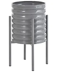 Donica na nóżkach SESLERIA 31 cm Metal Ciemnoszary_1190742