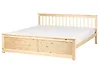 Bed Pine Wood OLENDON 180 x 200 cm (EU Super King) Light Brown