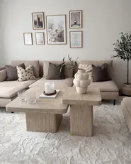 Coffee Table DUSON Travertine Effect_1005209