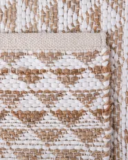 Rug TUNCELI Beige 140 x 200 cm Cotton_674863