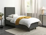 Adjustable Bed Fabric DUKE II 80 x 200 cm (EU Small Single) Dark Grey_987326