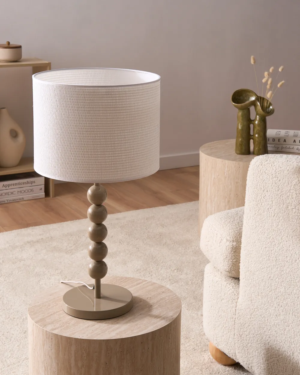 Lampada da tavolo LOKY Metallo Beige_1067613