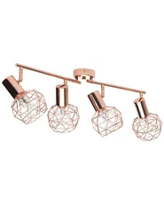 4 Light Spotlight CHENAB Adjustable Metal Copper_727695
