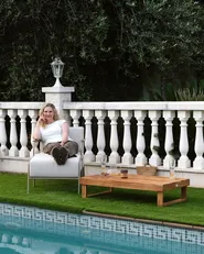 Chaise de jardin NIMIS avec ottoman Beige clair_1151732