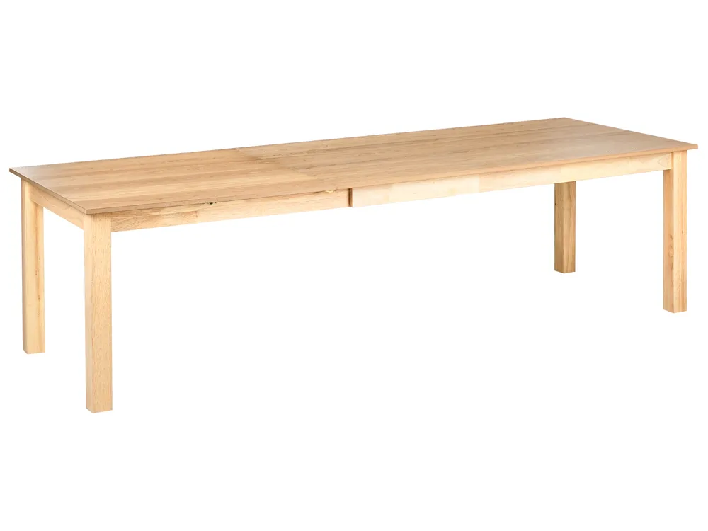 Extending Dining Table MADURA Light Ash Wood 180/280 cm 100 cm
