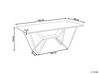 Jídelní stůl s betonovým vzhledem 180 x 90 cm šedý/černý BANDURA_872230
