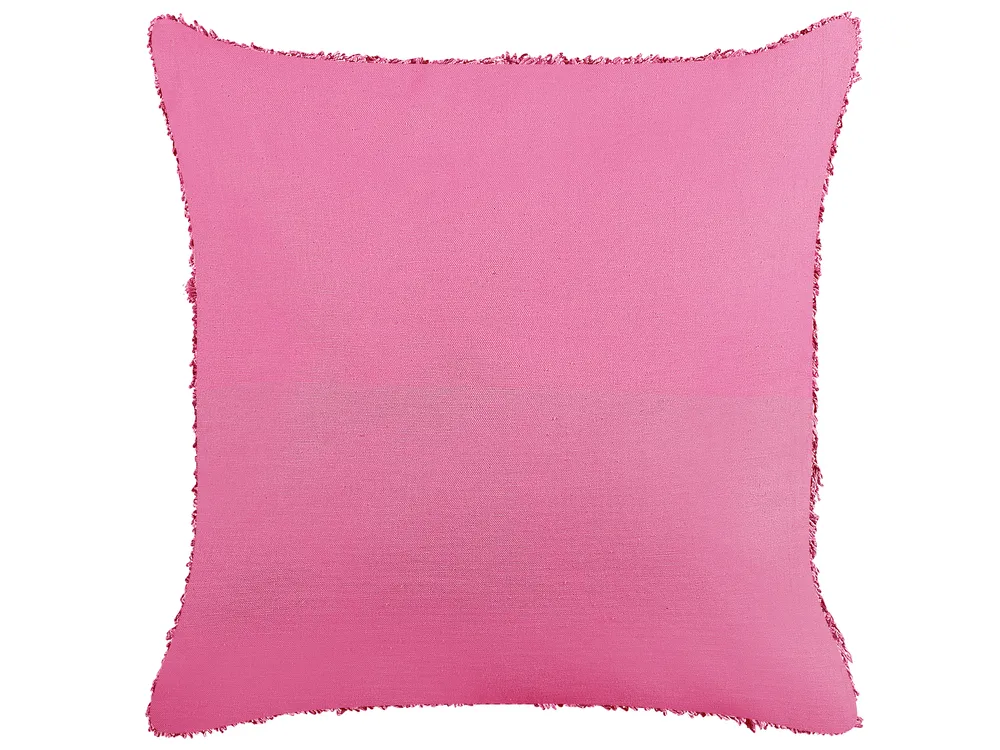Set van 2 sierkussens FRAKSINUS Katoen 30 x 50 cm Roze geometrisch patroon