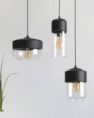 Pendant Lamp JURUA Glass Black_680369
