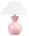 Ceramic Table Lamp Pink FERRY_843221