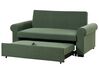 Canapé 2 places convertible en tissu vert SILDA_902549